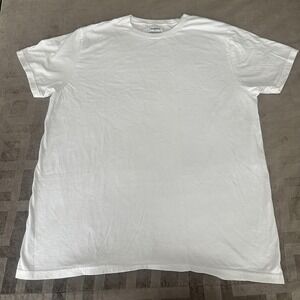 Goodfellow & Co Shirt Mens XL White Crewneck Basic Tee Tagless Cotton Solid